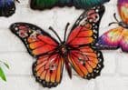 Kaleidoscope Butterfly Metal Wall Art Ornament For Home & Garden