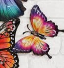 Kaleidoscope Butterfly Metal Wall Art Ornament For Home & Garden