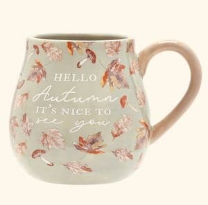 Large Autumn Themed Mug - Hello Autumn