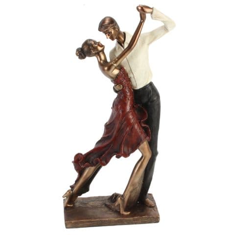 Large Bronze 'Couple Dancing' Figurine - Special 25th, 40th, 50th Anniversary Gift Ideas