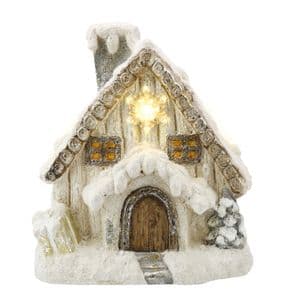 Large LED Light Up Christmas House Ornament Decoration