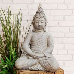 Large Sitting Buddha Meditating Statue Garden & Home Ornament