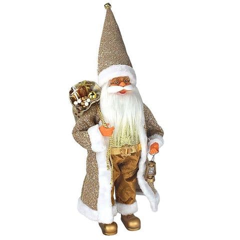 Large Standing Santa / Father Christmas Ornament | Luxury Christmas Decoration 60cm