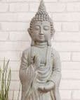 Large Thai Buddha Cement Finish Garden Statue Ornament.  Zen garden figurine.