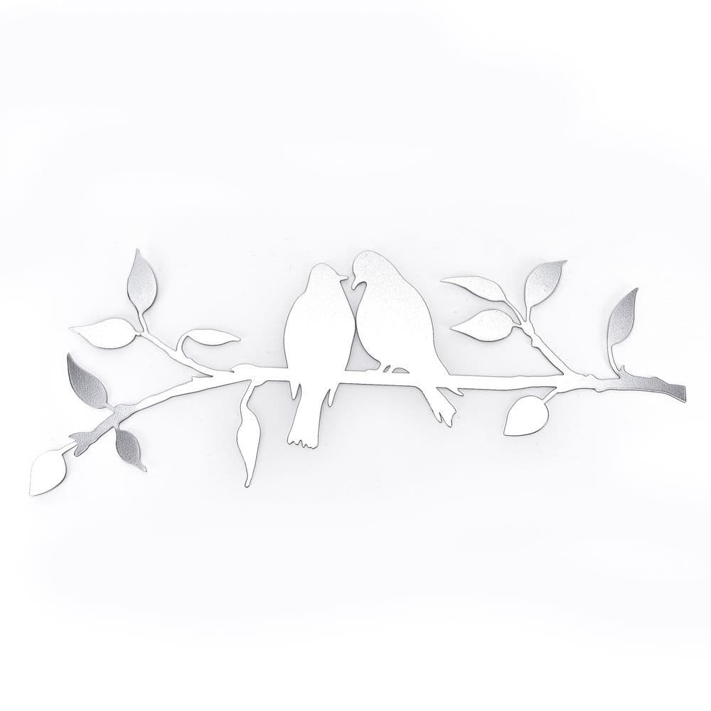 Love Birds Metal Wall Art Sculpture Ornament for the home and garden