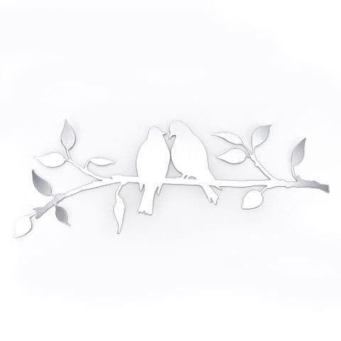 Love Birds Metal Wall Art Sculpture Ornament