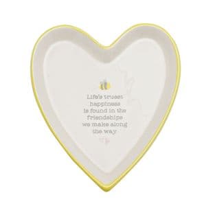 Love Life Heart Shaped Trinket Tray - Friendships