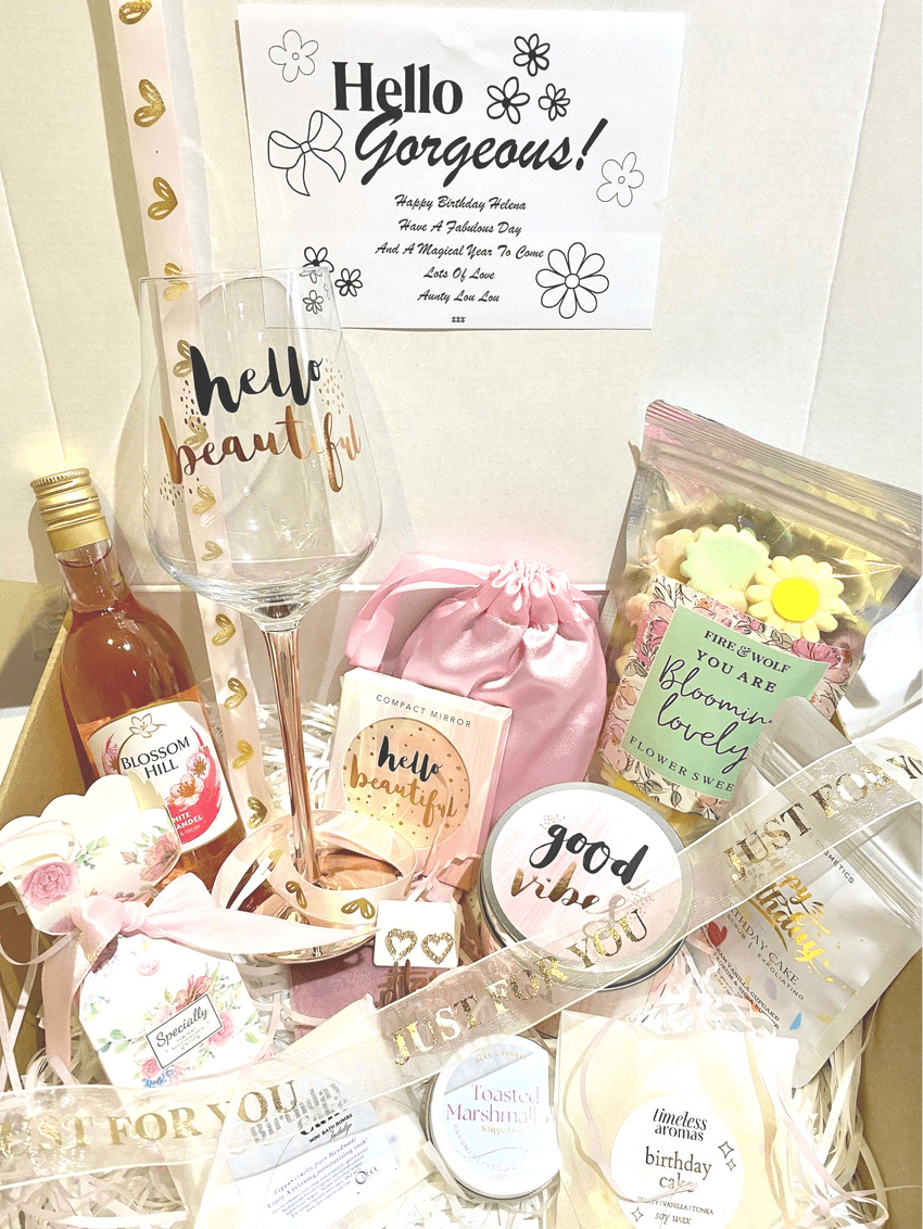 Extra special luxury Birthday Deluxe Celebration Gift Box - Handmade in the UK - gift idea for her birthday