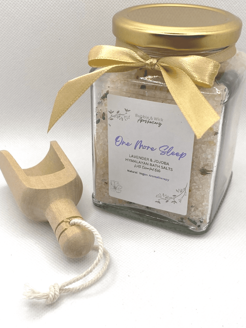 Luxury Himalayan Bath Salt Gift - Lavender & Jojoba - One More Sleep - Christmas Eve gift