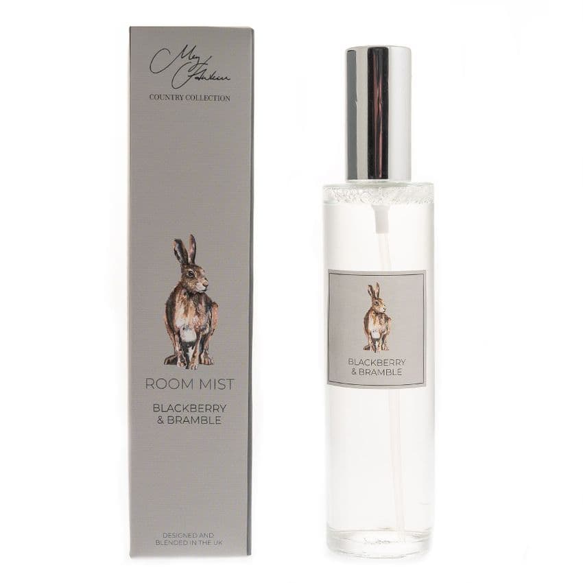 Country Cottage Hare Design Room mist fragrance spray by Meg Hawkins - Blackberry Home Fragrance Gift