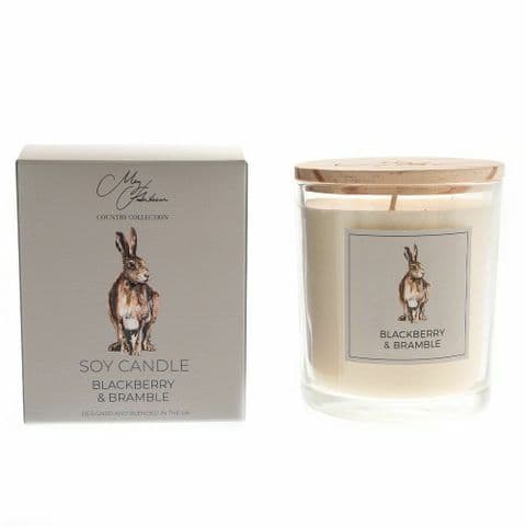 Meg Hawkins Hare Design Scented Candle - Blackberry and Bramble Home Fragrance