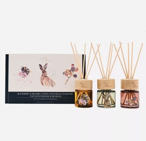 Meg Hawkins The Field Mini Diffuser Gift Set – Bee, Hare & Field Mouse (Set of 3)