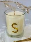 Monogrammed Mini Scented  Candle Gift  - 5 Fragrances/Colours - With  any Initial - Christmas table favour