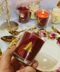 Mini Scented Christmas Candle Gift  With Tree Motif - Choice of Fragrances/Colours