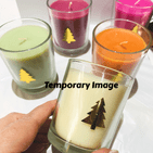 Mini Scented Christmas Candle Gift  With Tree Motif - Choice of Fragrances/Colours