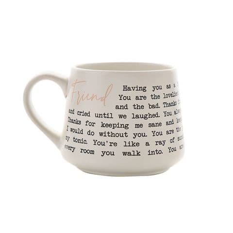 Moments Sentimental Verse Mug For A Special Friend Gift