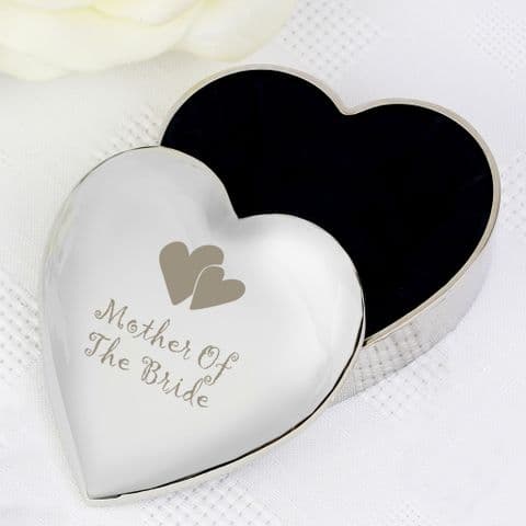 Mother Of Bride Heart Trinket Box Gift