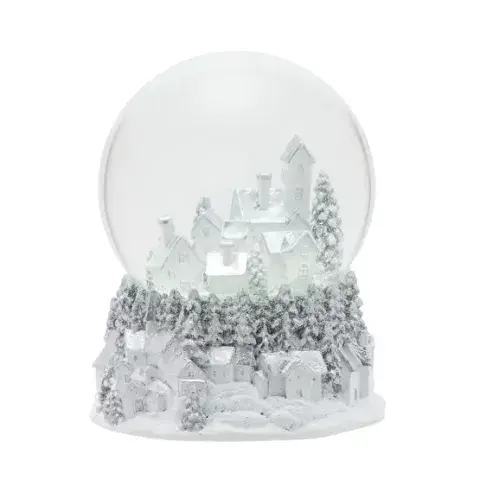 Musical Village Scene Snow Globe - Christmas Ornament and Gift