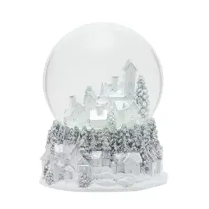 Musical Village Scene Snow Globe - Christmas Ornament and Gift