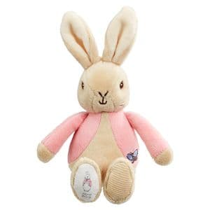 My First Flopsy Bunny Pink Bean Rattle Beatrix Potter Baby Gift