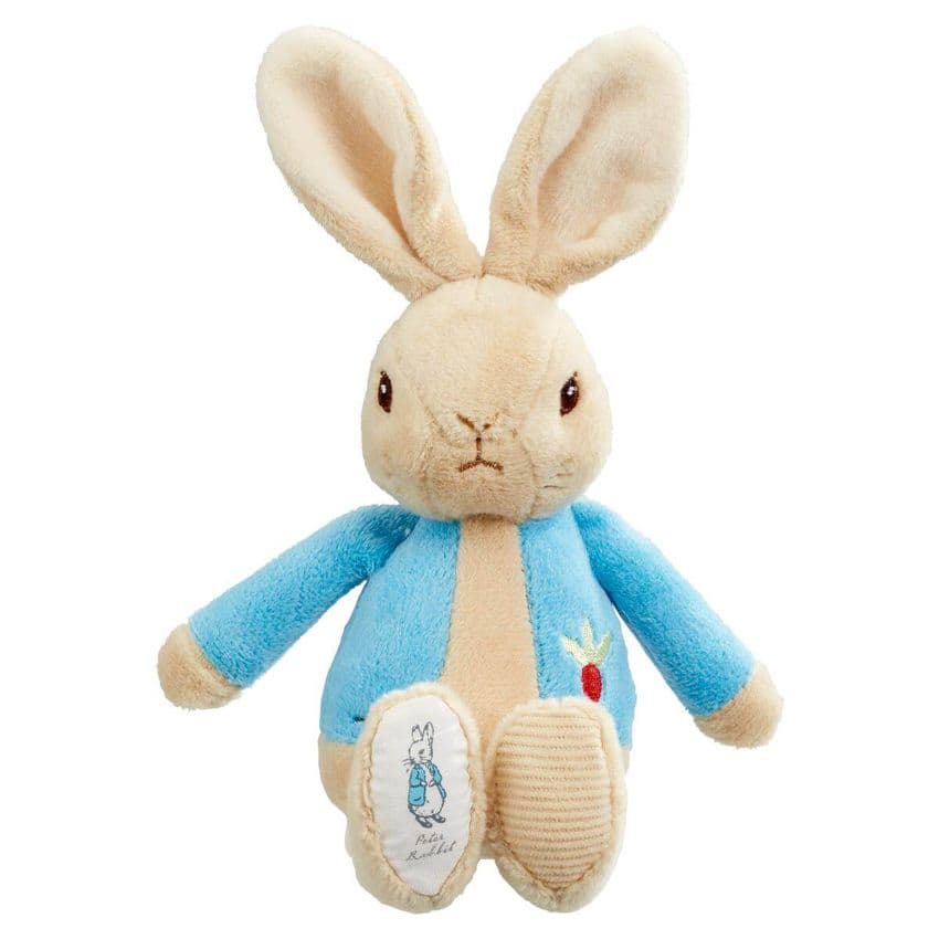 My First Peter Rabbit Bean Rattle Baby Gift. Perfect little gift for a newborn baby or a baby shower.