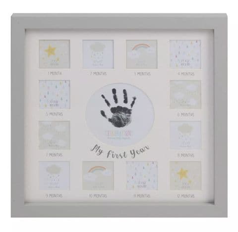 My First Year Photo Frame With Ink Pad