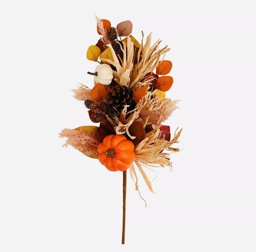 Natural Handmade rustic Autumn Flower Spray 64cm