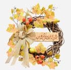 Natural Handmade rustic Autumn Welcome Wreath  40cm home decoration