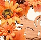 Natural Handmade rustic Autumn Wreath  With Squirrel