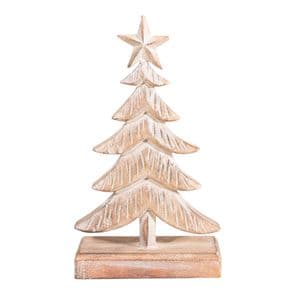 Natural Rustic Wooden Christmas Tree Ornament Decoration