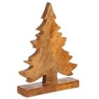 Natural Rustic standing Wooden Christmas Tree - Ornament Decoration - Sustainable Mango Wood available in 2 sizes