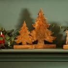Natural Rustic standing Wooden Christmas Tree - Ornament Decoration - Sustainable Mango Wood available in 2 sizes