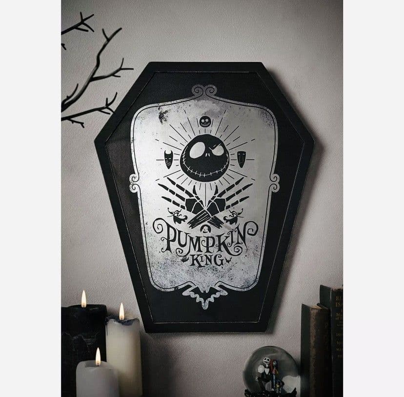 Pumpkin King Mirror Plaque | Nightmare Before Christmas Home Décor