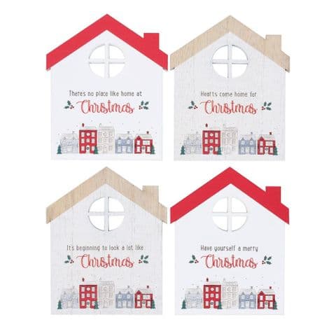 Nordic Village Christmas Coasters Set of 4