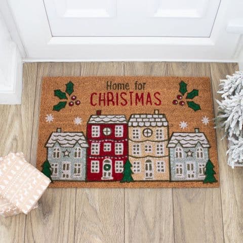 Nordic Village Christmas Door Mat