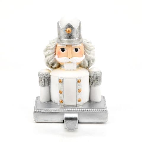 Nutcracker Design Christmas Stocking Holder Ornament Mantel Decoration