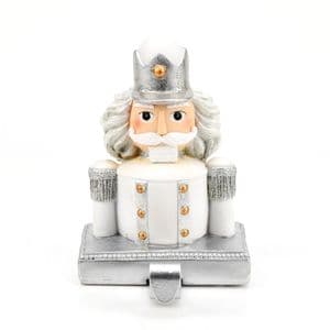 Nutcracker Design Christmas Stocking Holder Ornament Mantel Decoration