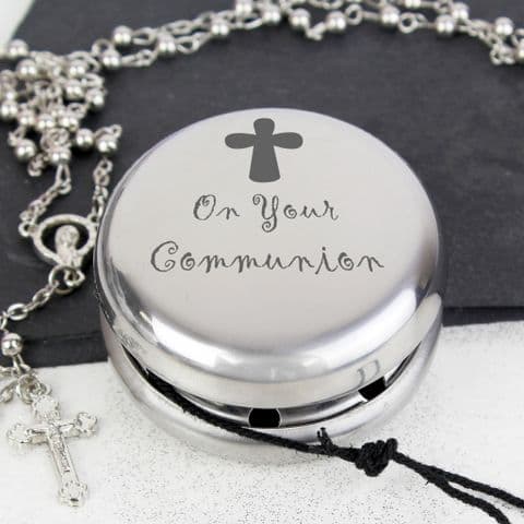 On Your Communion Silver Yoyo gift - unique gift for 1st holy communion