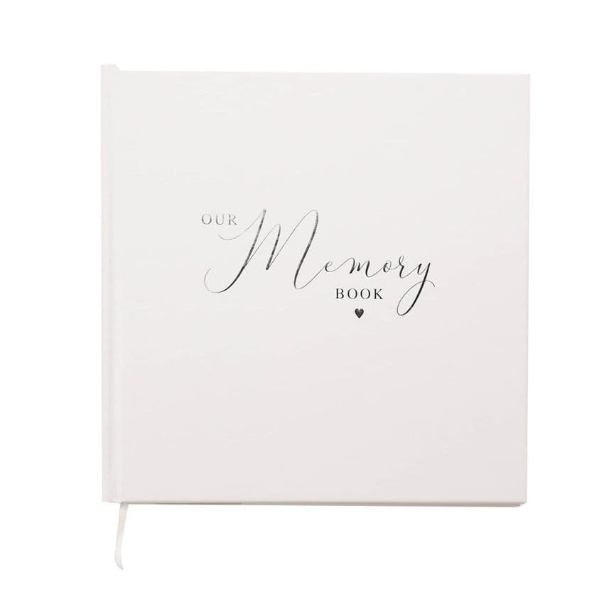 Our Memory Book Couples Keepsake Scrapbook Gift - record the details of when you first met and your journey together over the years.