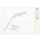 Personalised 25th Silver Wedding Anniversary Hardback Guest Book & Pen Set