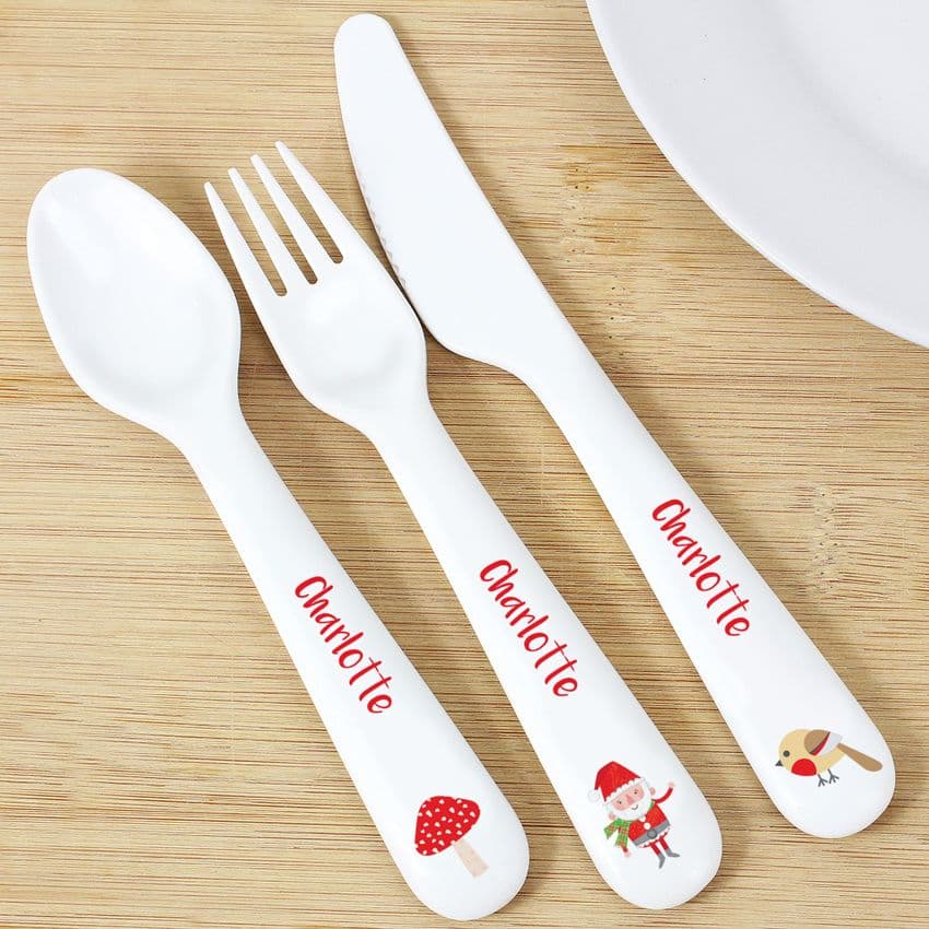 Personalised Peice Cutlery Set Baby Toddler Gift 16 Designs for