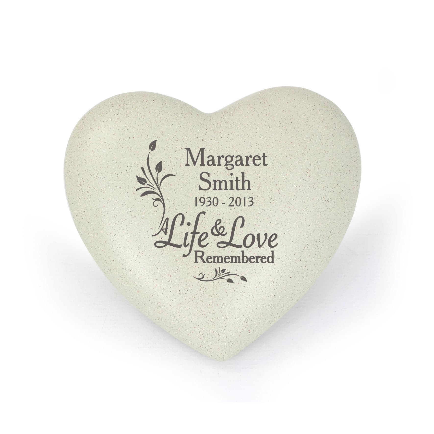 Hearts Still Ache Memorial Garden Stone – Engraved Cast Metal Tribute 10x5 Inch