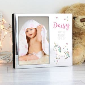 Personalised Baby Unicorn Photo Album 4x6 Gift For 1st Birthday & Christenings