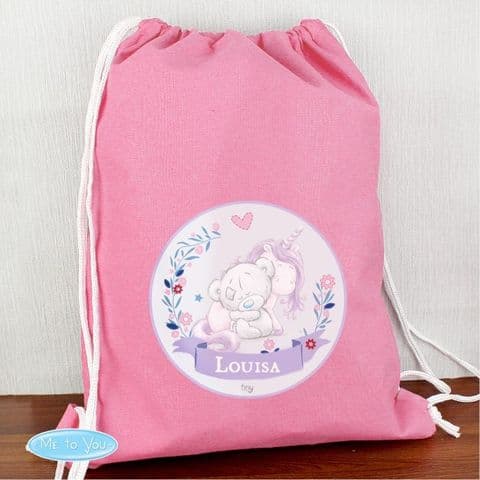 Personalised Back To School Tatty Teddy Unicorn Gym/Swim/PE Bag