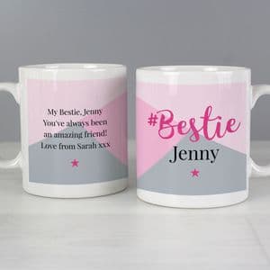 Personalised #Bestie Mug Gift For Best Friend