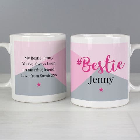 Personalised #Bestie Mug Gift For Best Friend