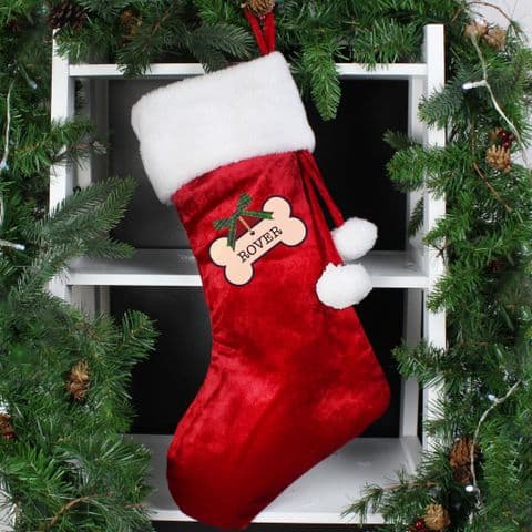 Personalised Dog Treat Christmas Stocking Gift for pets