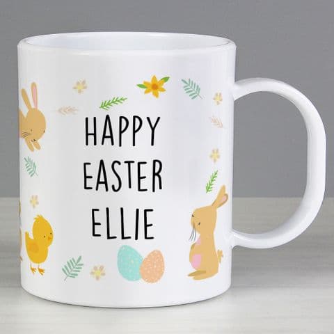 Personalised Easter Mug Gift - Shatterproof Plastic Easter Mug Gift