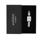 Personalised  Engraved Ladies Lille Silver  Watch Gift by Architect of London