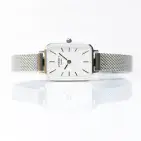 Personalised  Engraved Ladies Lille Silver  Watch Gift by Architect of London
